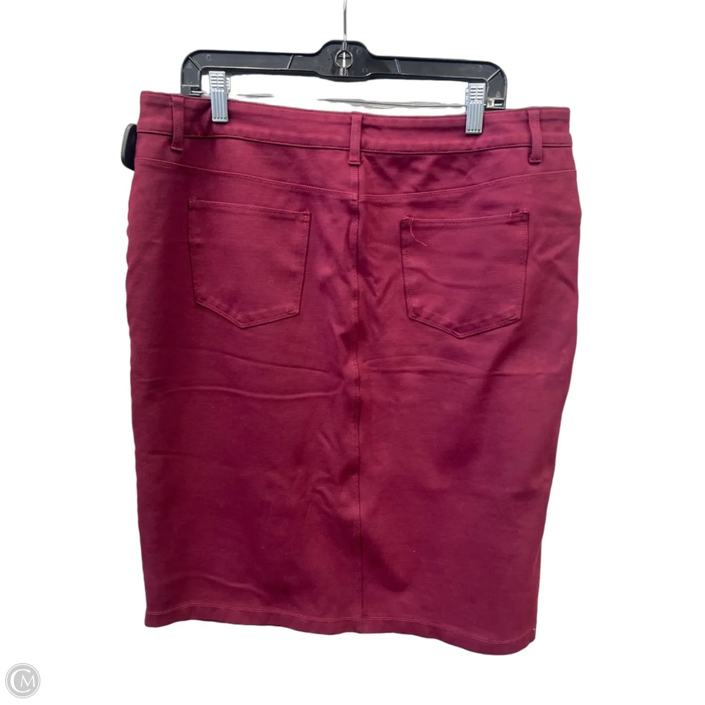Skirt Midi By Clothes Mentor In Maroon, Size: 20