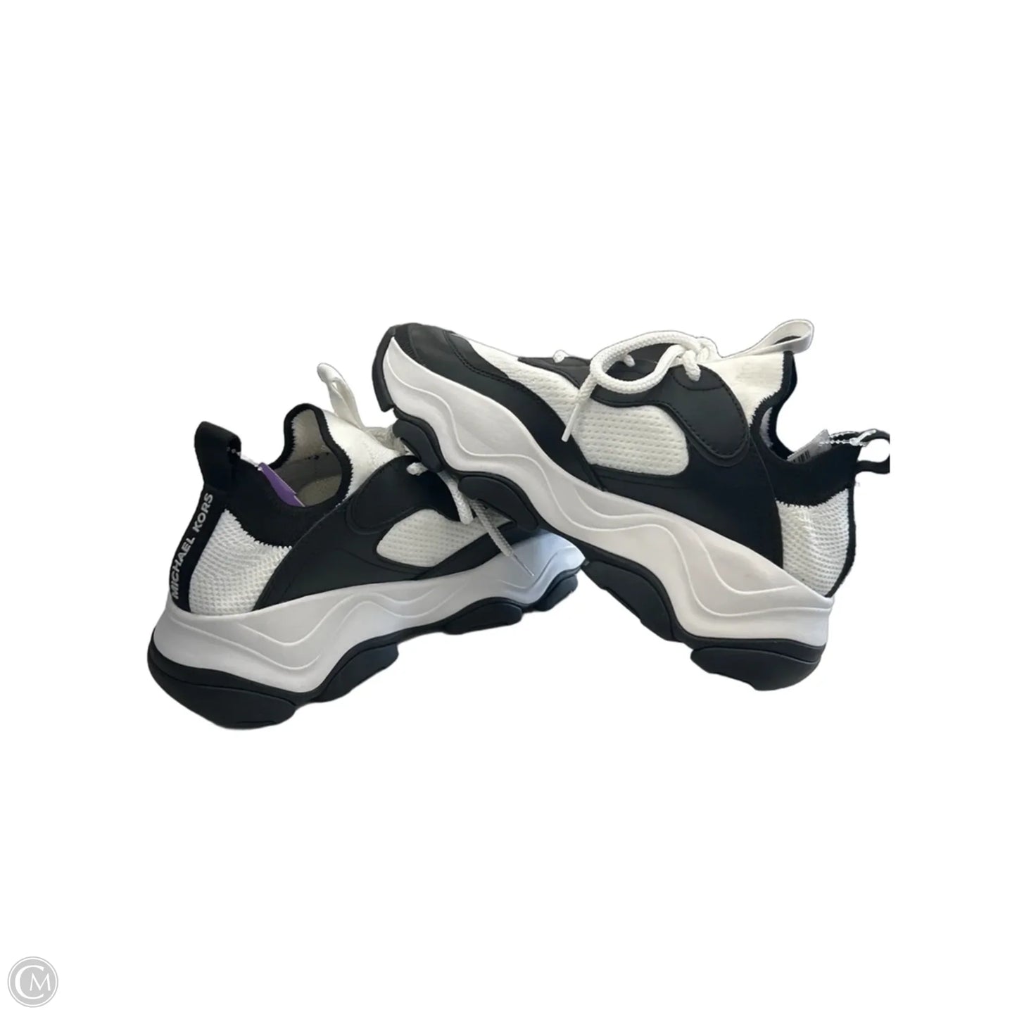 Shoes Sneakers By Michael By Michael Kors In Black & White, Size: 9