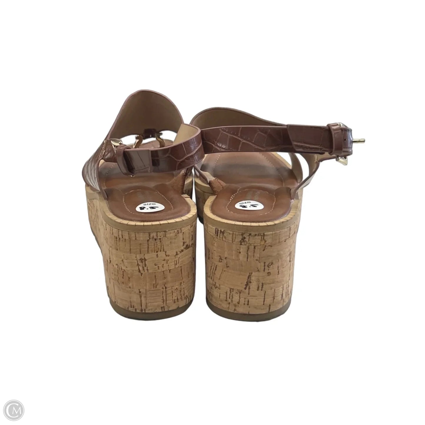 Shoes Heels Wedge By Giani Bernini In Brown, Size: 8.5