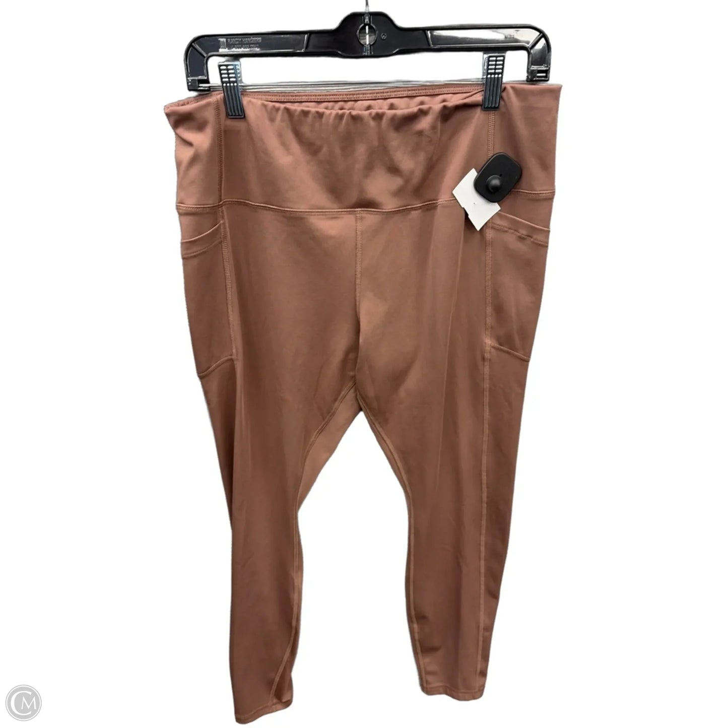 Athletic Leggings By Avia In Brown, Size: Xl