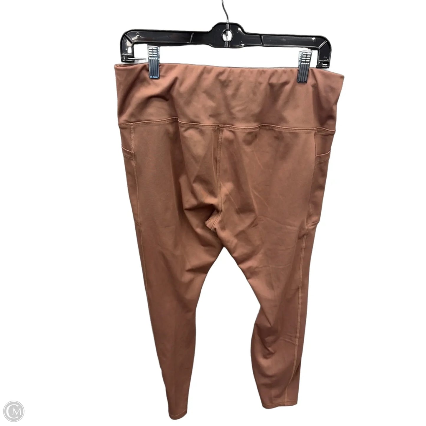 Athletic Leggings By Avia In Brown, Size: Xl
