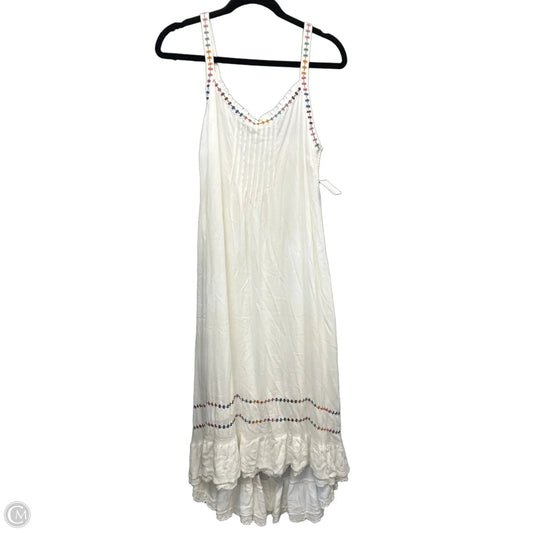 Dress Casual Maxi By Matilda Jane In White, Size: L