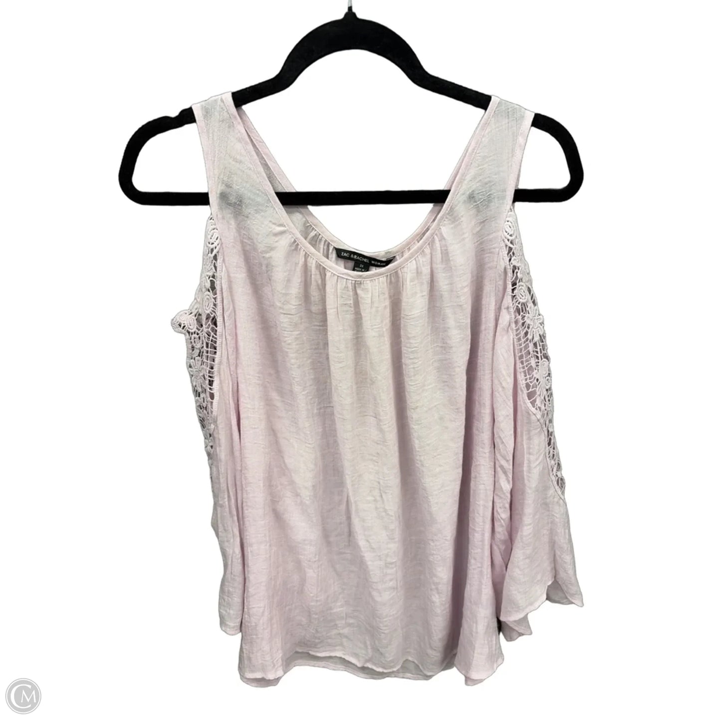 Top Long Sleeve By Zac And Rachel In Purple, Size: 2x