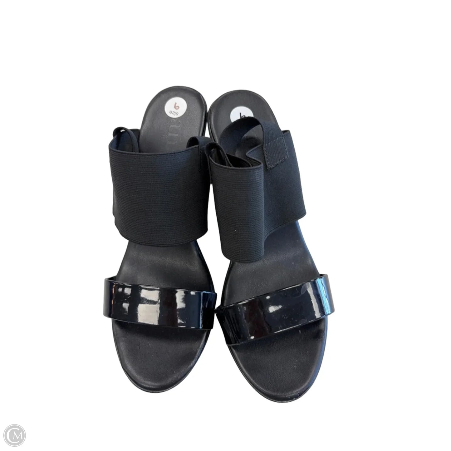 Shoes Heels Wedge By Ana In Black, Size: 9