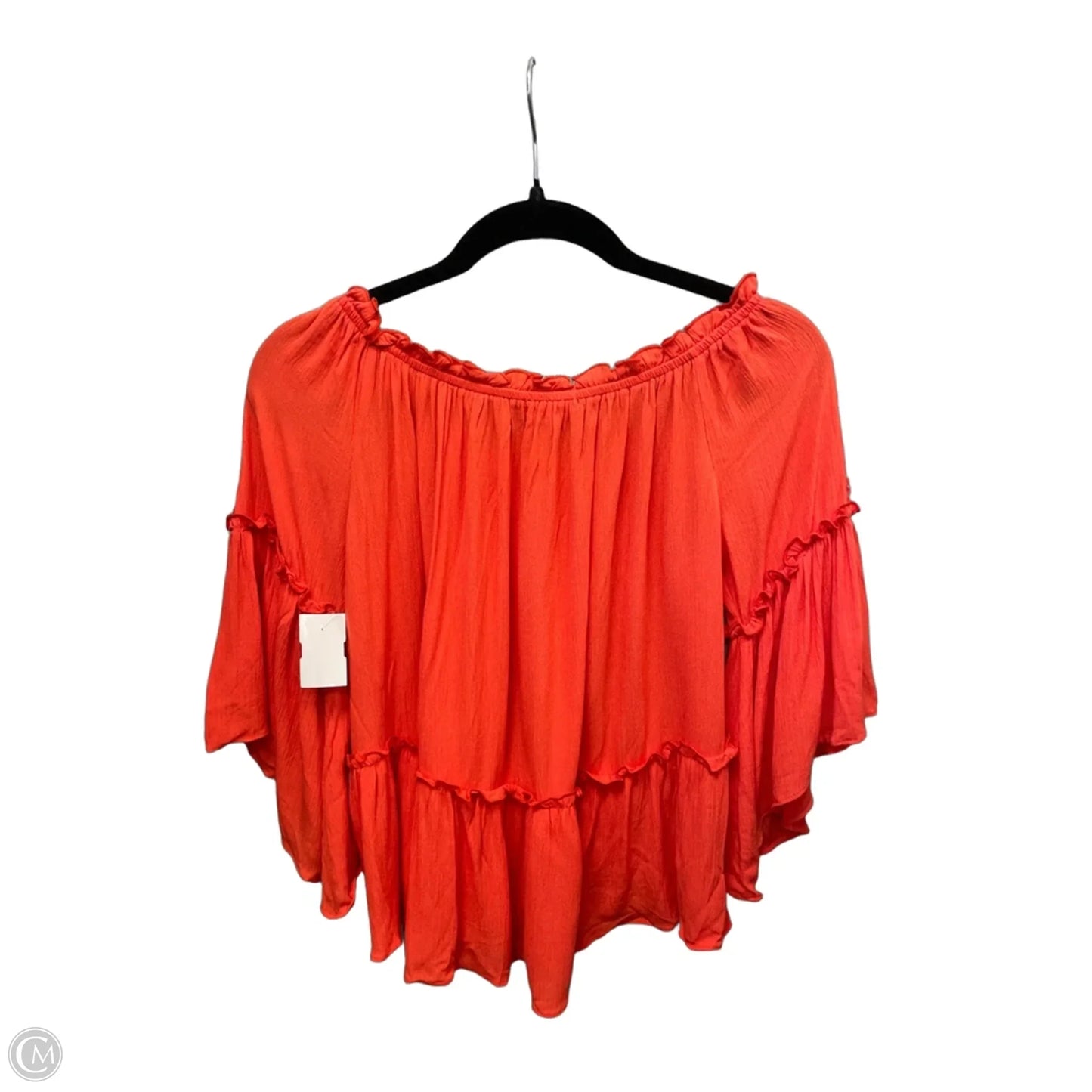 Top Long Sleeve By Soprano In Orange, Size: S
