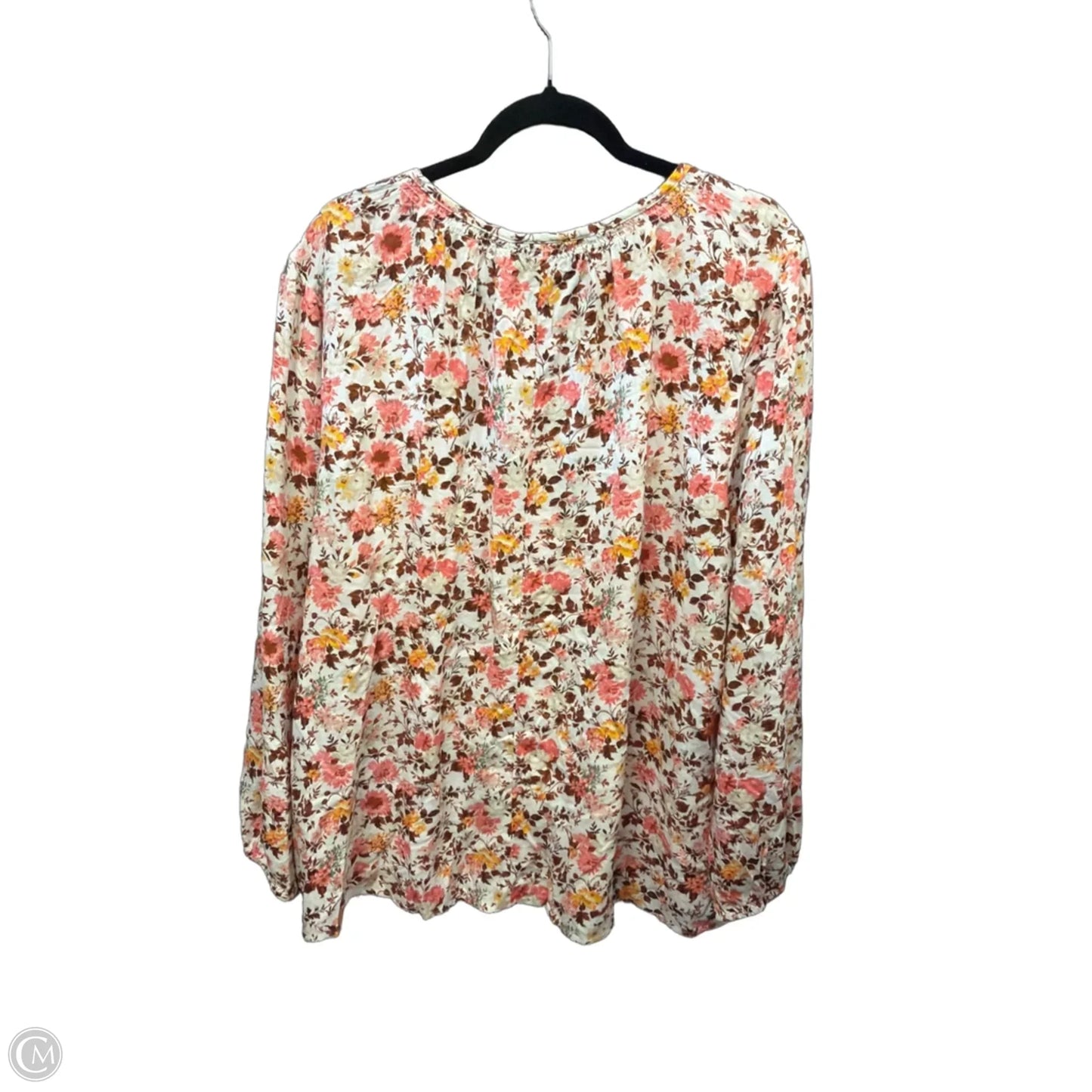 Top Long Sleeve By Lane Bryant In Floral Print, Size: 3x