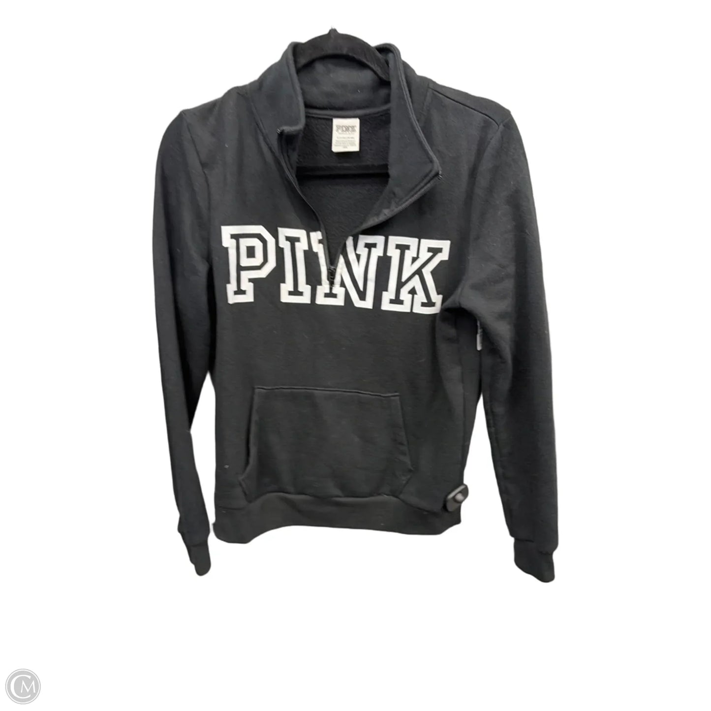 Sweatshirt Collar By Pink In Black, Size: Sp