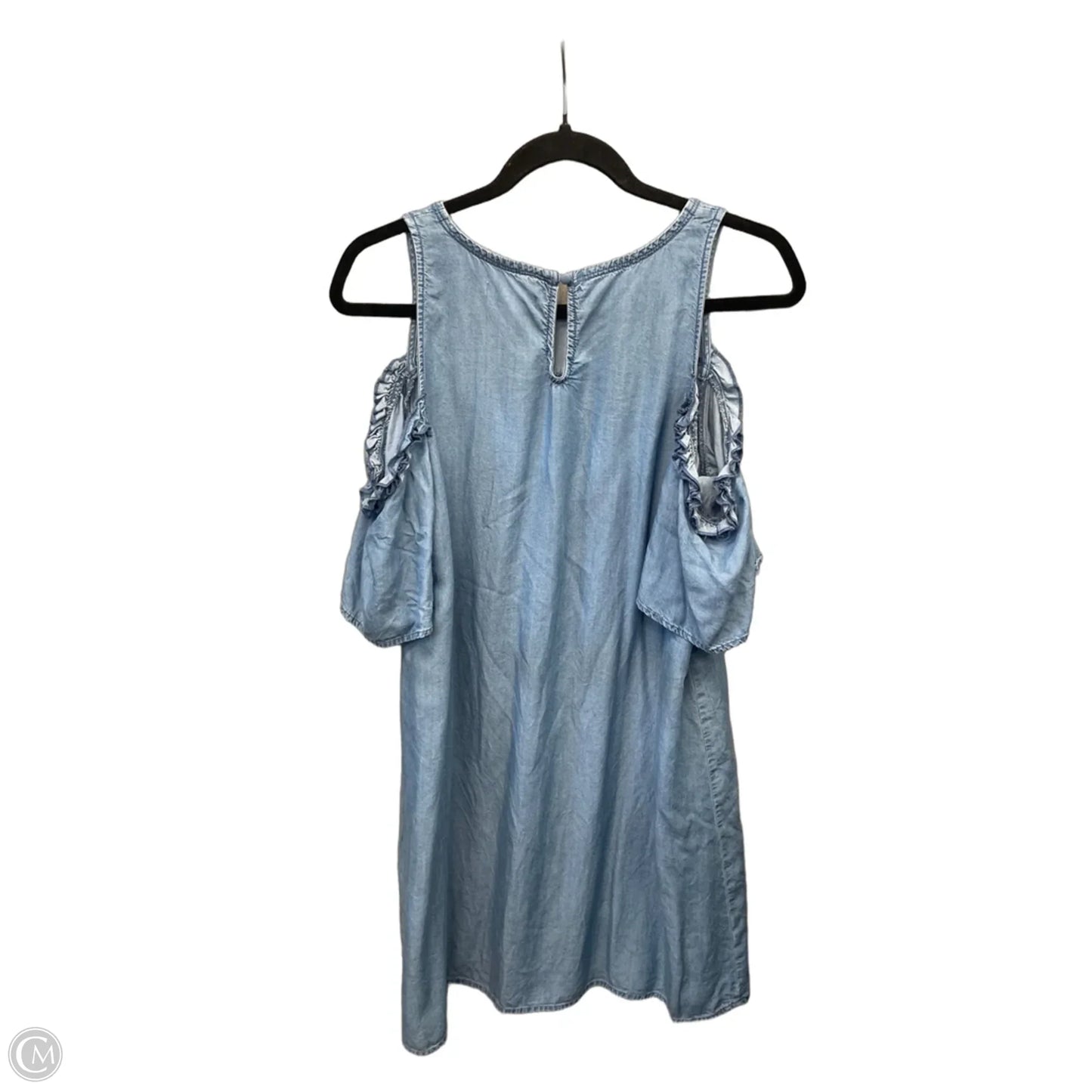 Dress Casual Midi By Lc Lauren Conrad In Blue Denim, Size: L