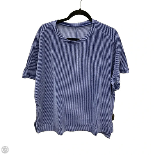 Top Short Sleeve By Clothes Mentor In Blue, Size: M
