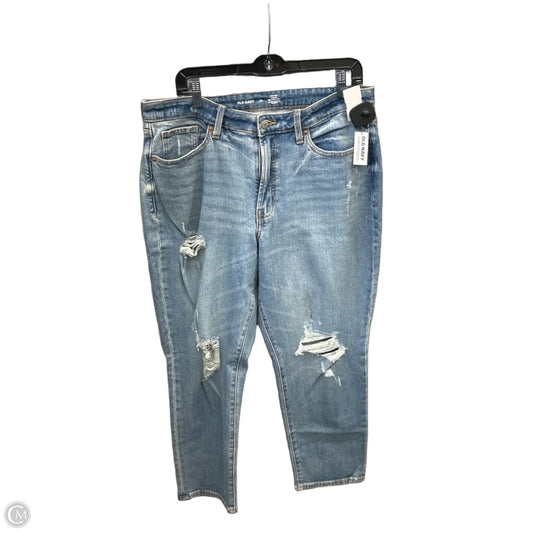 Jeans Straight By Old Navy In Blue Denim, Size: 14