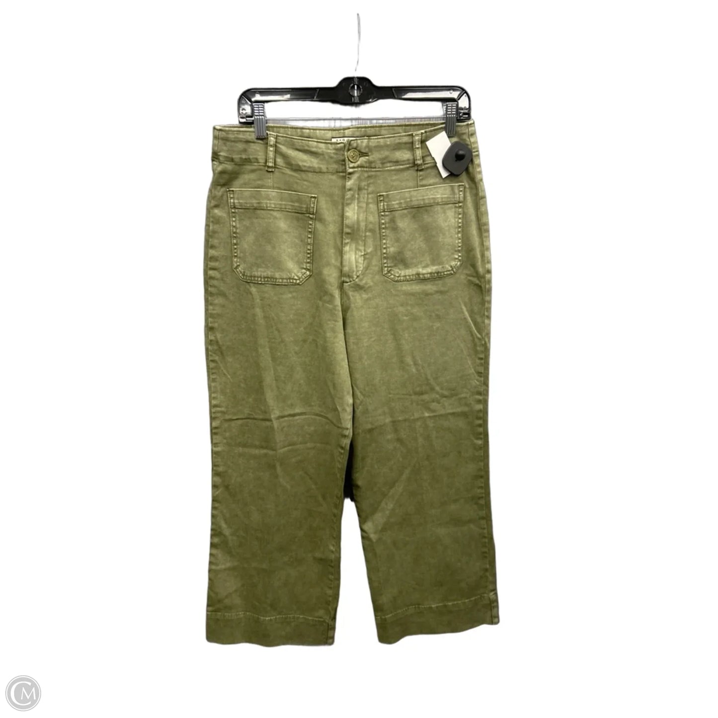 Jeans Straight By Bagatelle In Green Denim, Size: 12