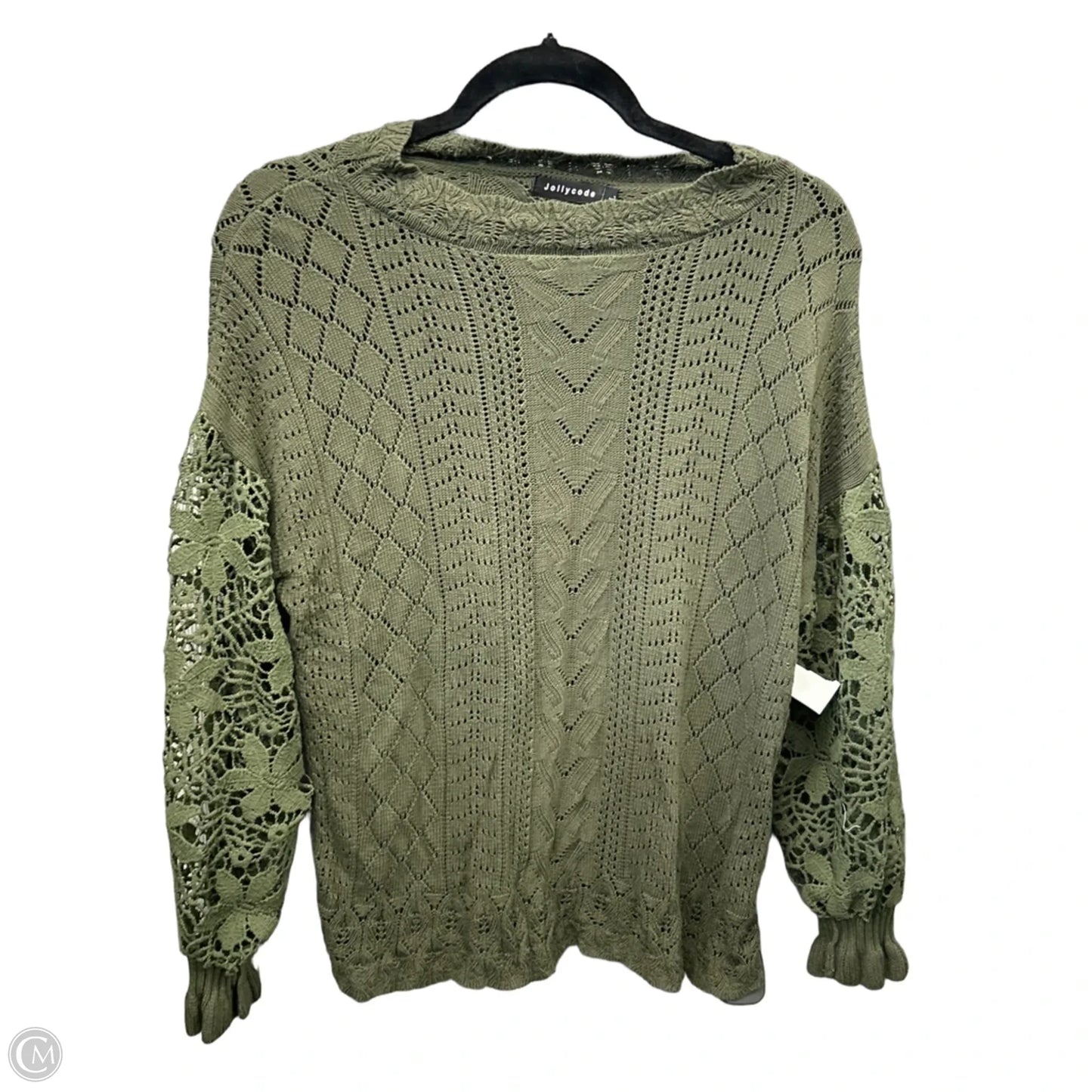 Top Long Sleeve By Clothes Mentor In Green, Size: L