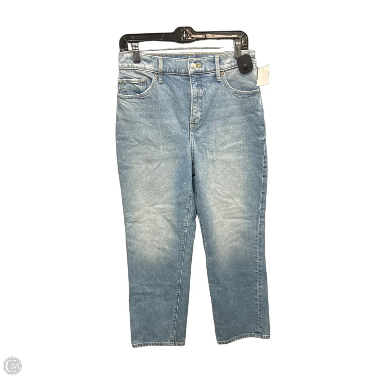 Jeans Straight By Express In Blue Denim, Size: 6