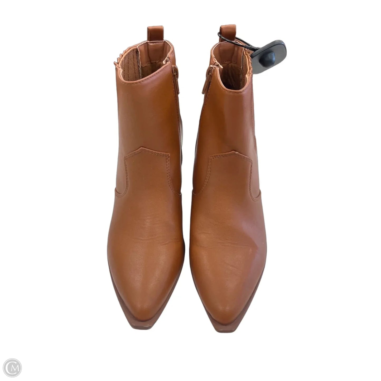 Boots Ankle Heels By The Drop In Brown, Size: 6.5