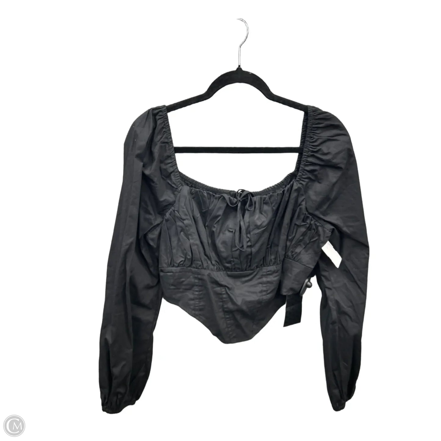 Top Long Sleeve By Shein In Black, Size: 2x