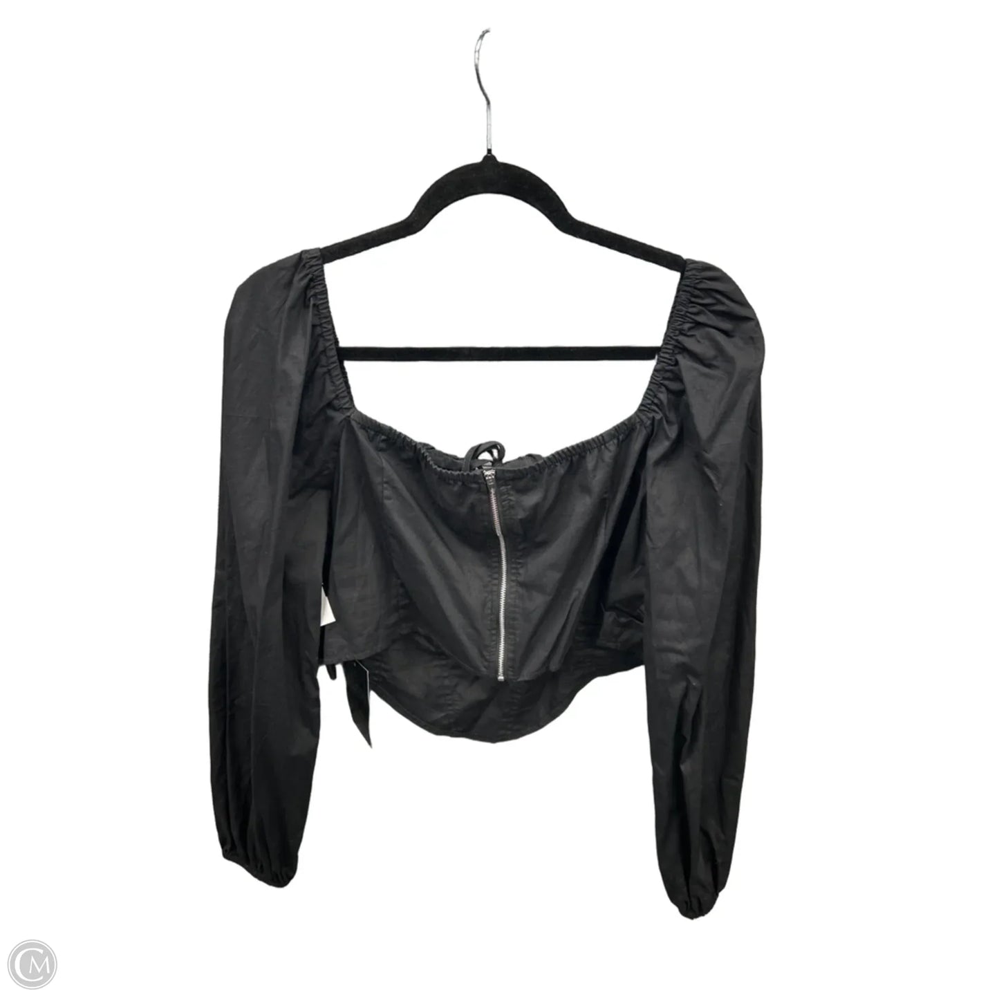 Top Long Sleeve By Shein In Black, Size: 2x