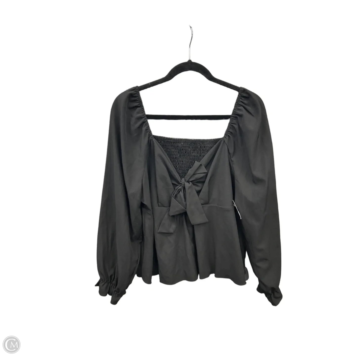 Top Long Sleeve By Shein In Black, Size: 1x