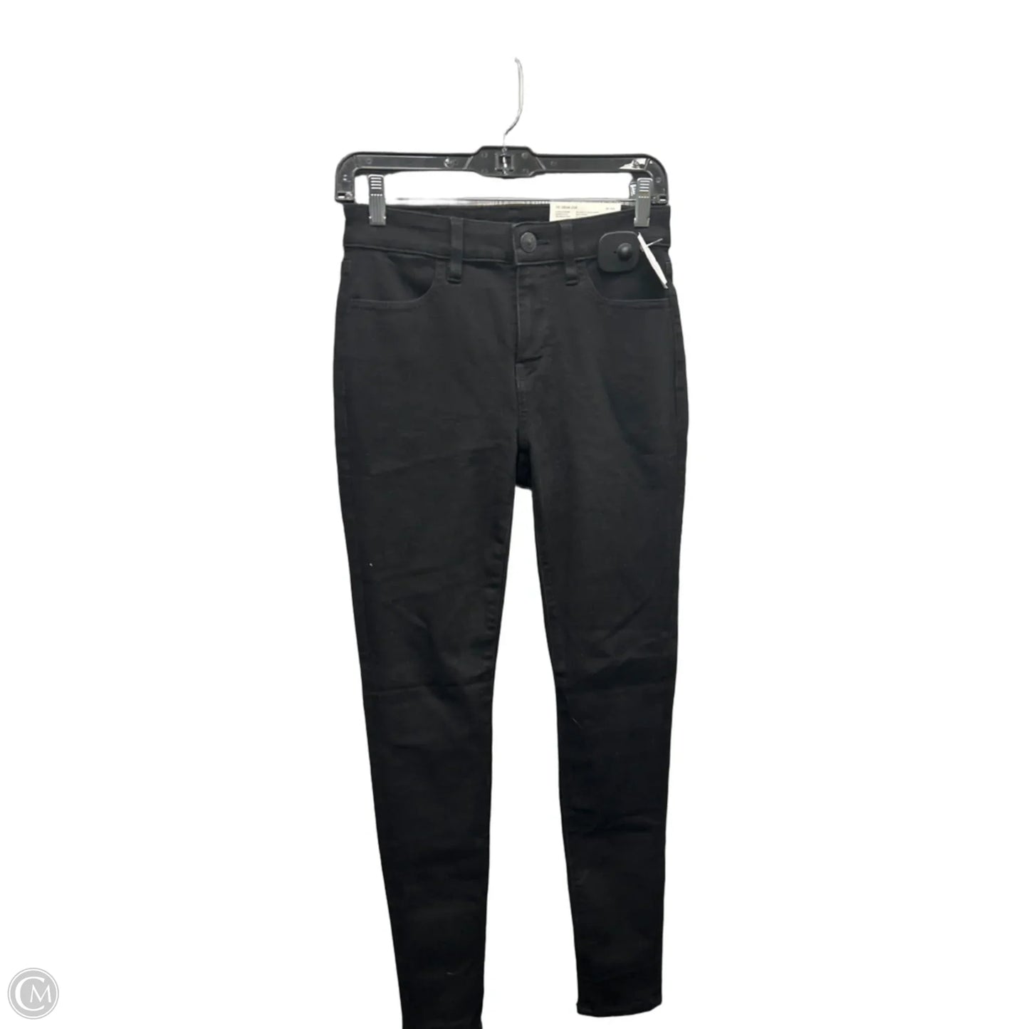 Jeans Skinny By American Eagle In Black Denim, Size: 2