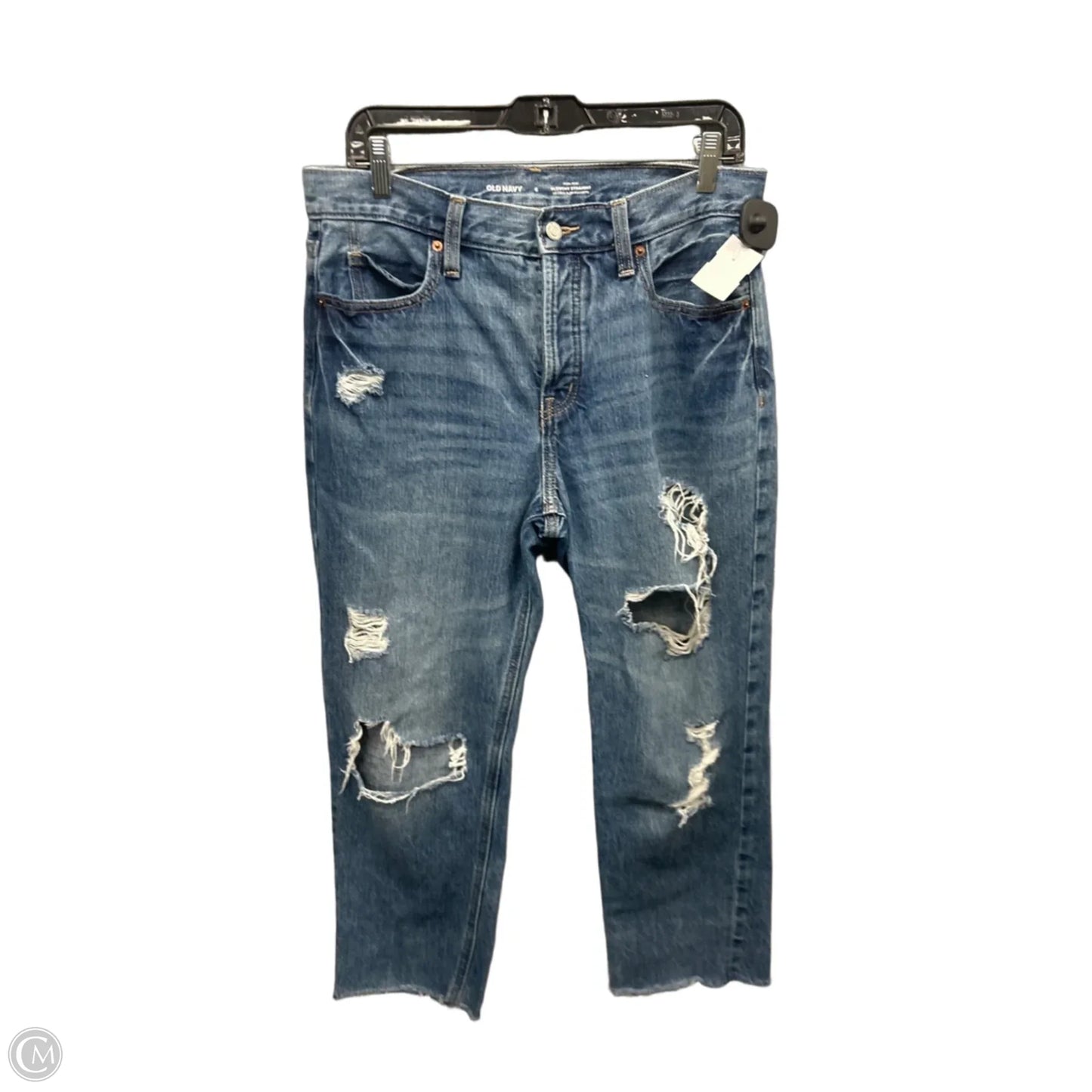 Jeans Straight By Old Navy In Blue Denim, Size: 6