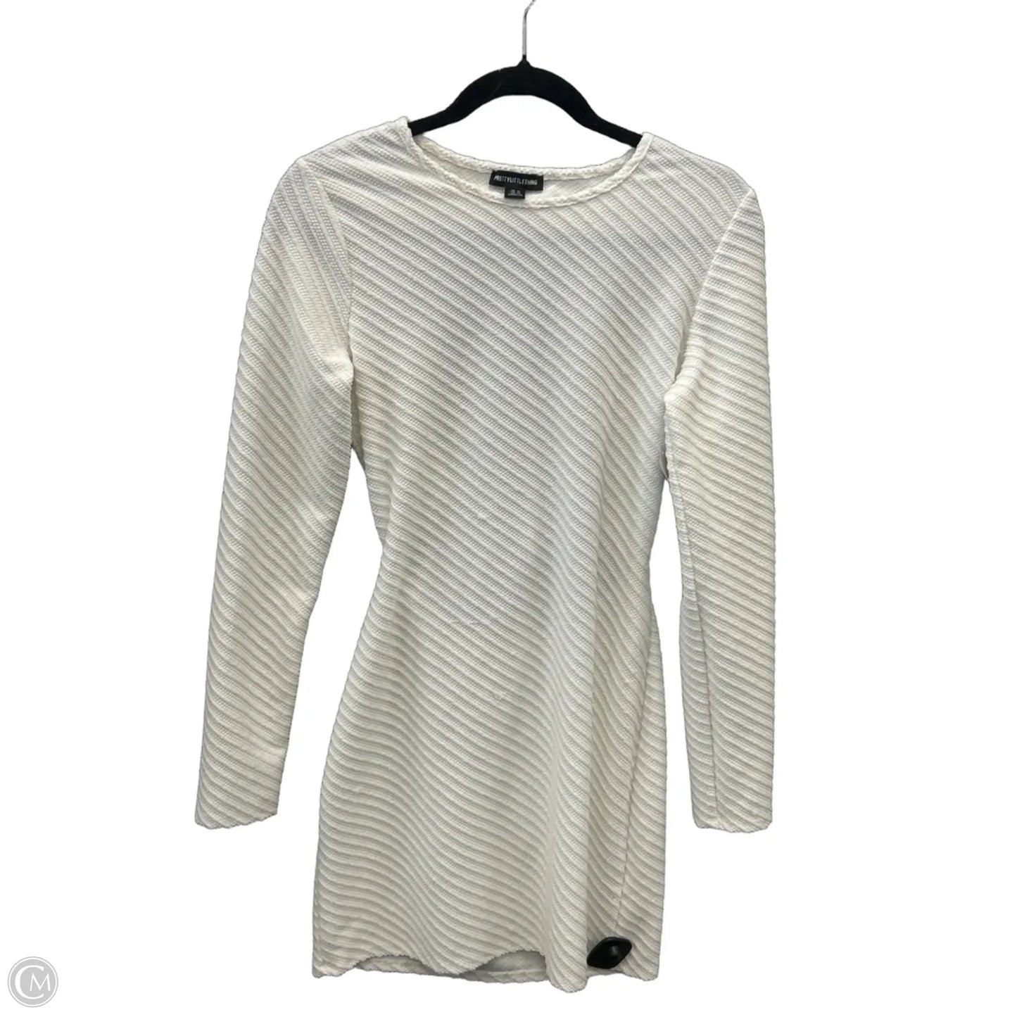 Dress Casual Midi By Pretty Little Thing In White, Size: M