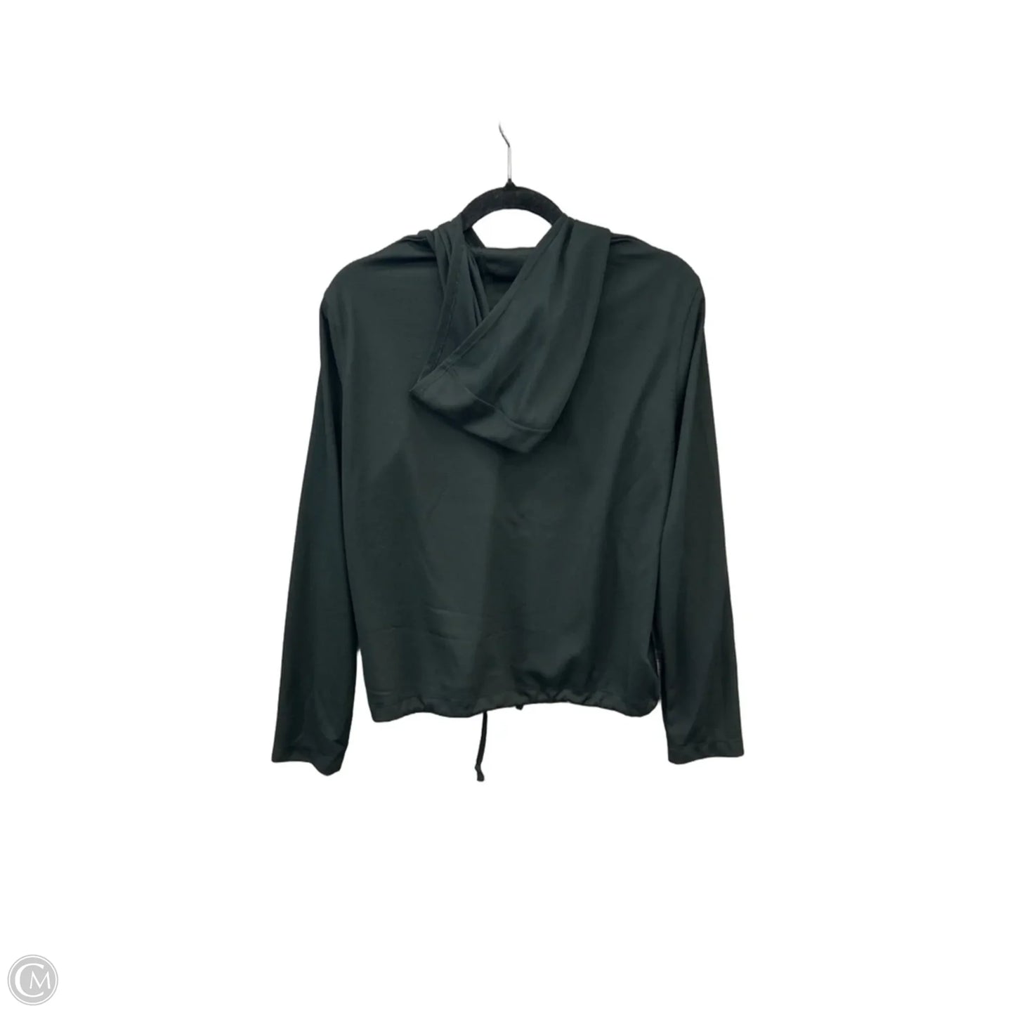 Athletic Top Long Sleeve Hoodie By Nike In Black, Size: M