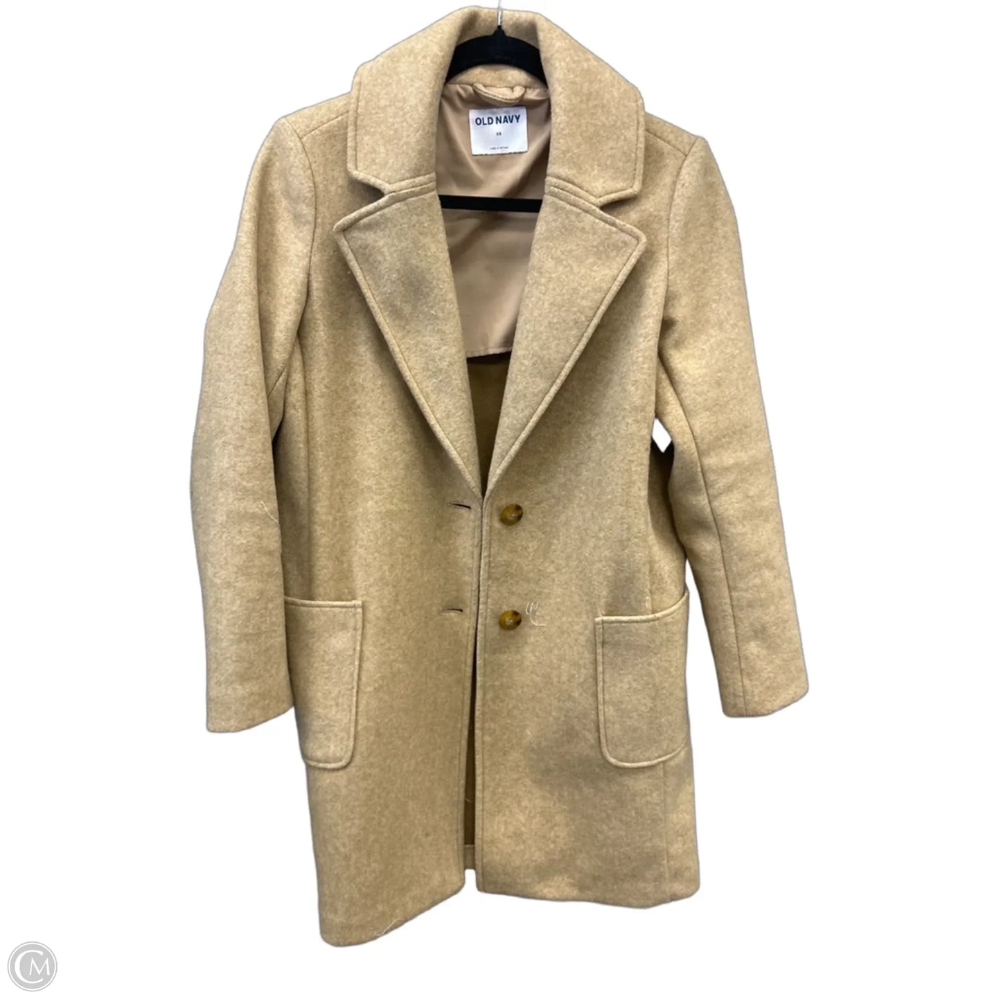 Coat Trench Coat By Old Navy In Brown, Size: Xs