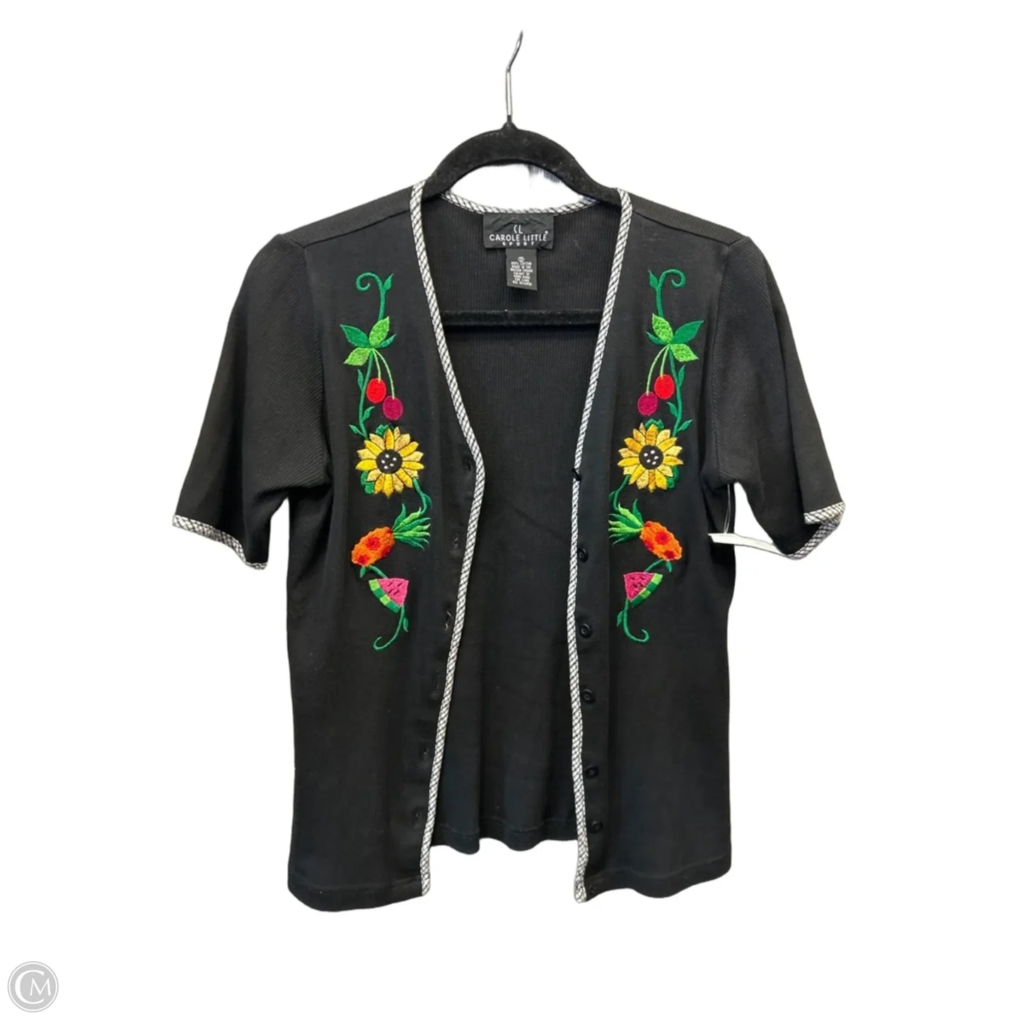 Cardigan By Carole Little In Black, Size: S