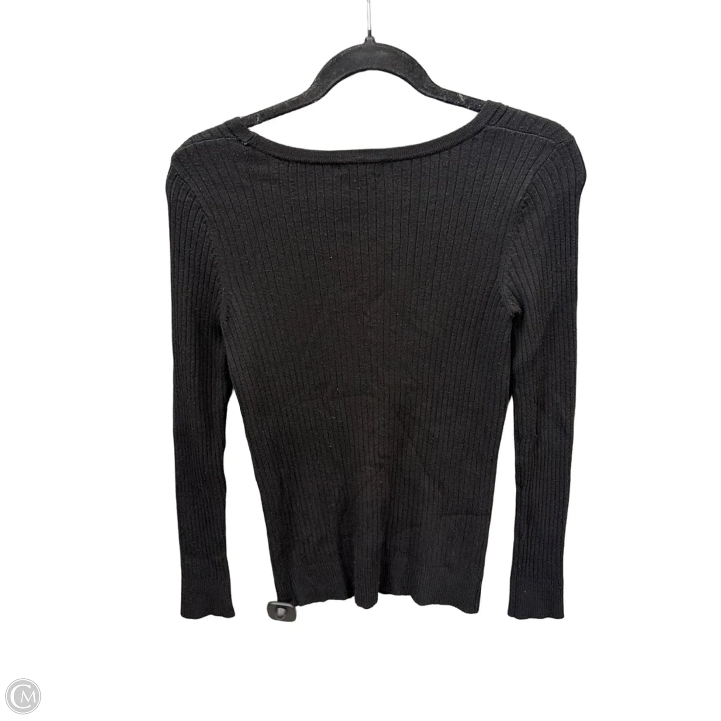 Top Long Sleeve By George In Black, Size: M