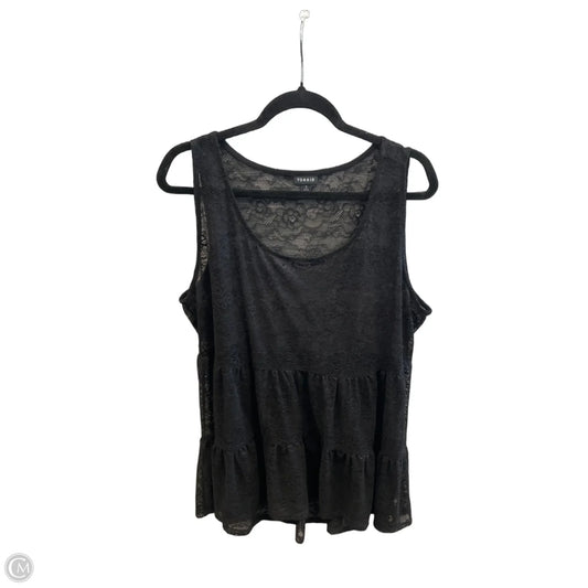 Top Sleeveless By Torrid In Black, Size: 2x