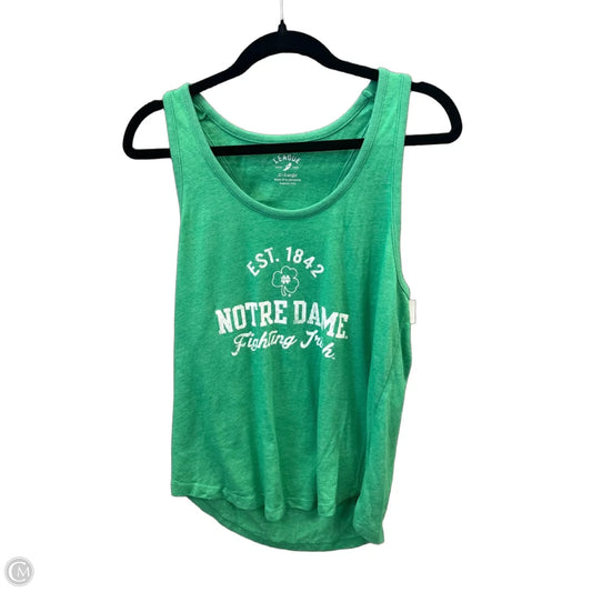 Top Sleeveless By Clothes Mentor In Green, Size: Xl
