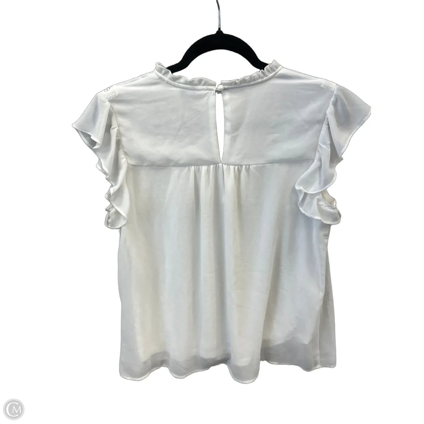 Top Short Sleeve By Grace Karin In White, Size: S