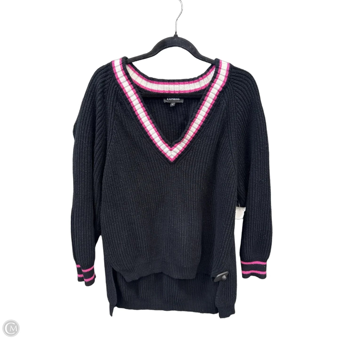 Sweater By Express In Black, Size: Sp