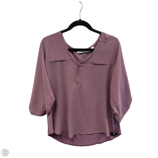 Top Long Sleeve By Clothes Mentor In Purple, Size: 1x