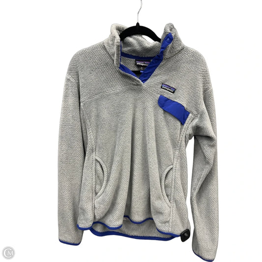 Sweatshirt Collar By Patagonia In Grey, Size: Xl
