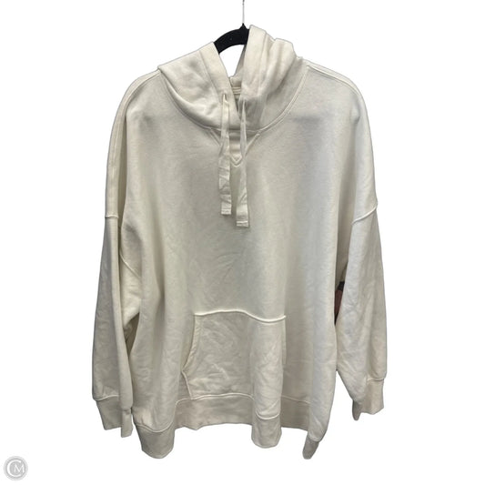 Sweatshirt Hoodie By Sonoma In White, Size: 3x