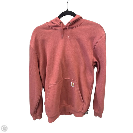 Sweatshirt Hoodie By Carhartt In Red, Size: S