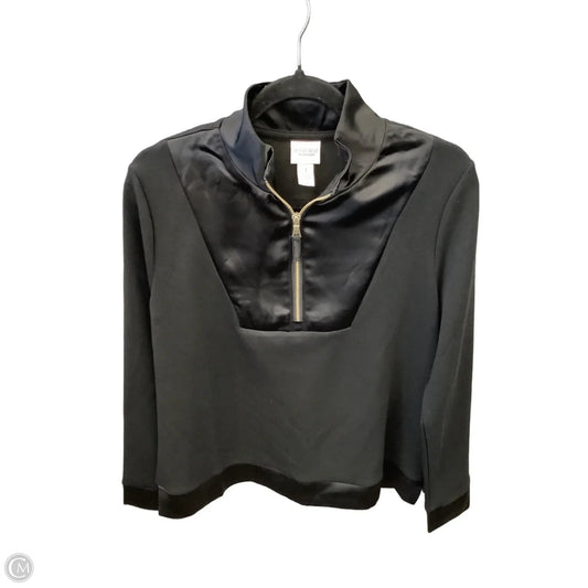 Sweatshirt Collar By Chicos In Black, Size: M