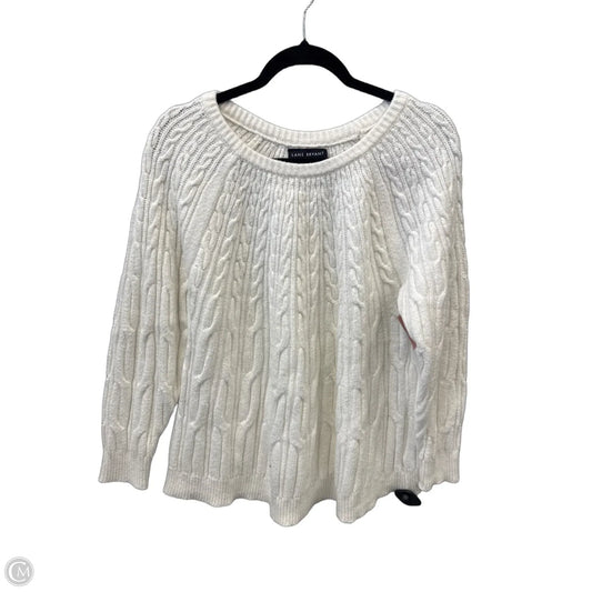 Sweater By Lane Bryant In White, Size: 3x