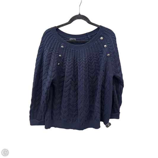 Sweater By Talbots In Navy, Size: 3x
