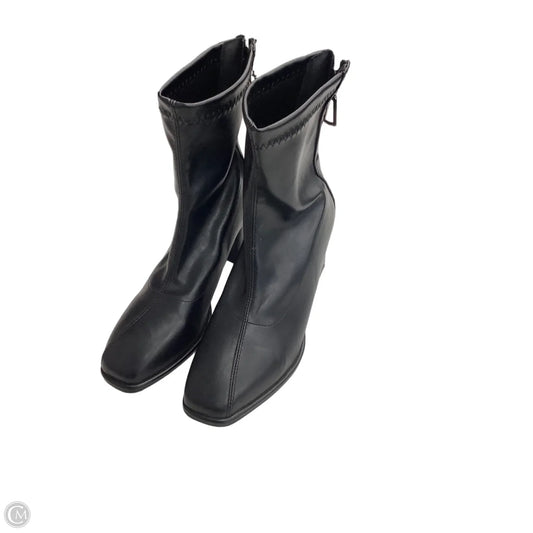 Boots Ankle Heels By Clothes Mentor In Black, Size: 7.5