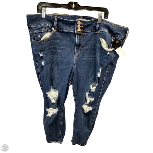 Jeans Jeggings By Torrid In Blue Denim, Size: 22