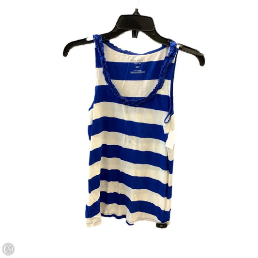 Top Sleeveless By Old Navy In Blue & White, Size: Sp