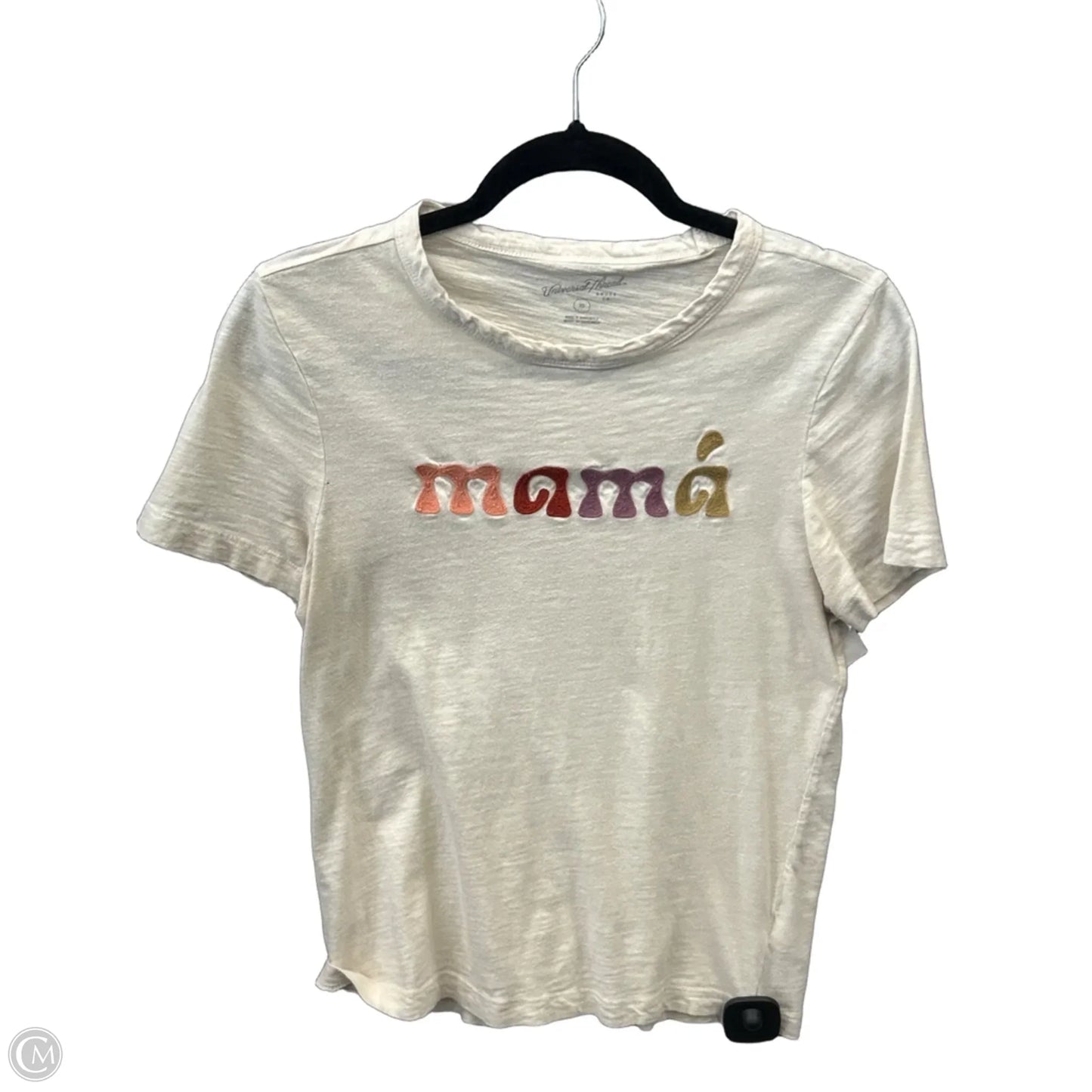 Top Short Sleeve By Universal Thread In Cream, Size: Xs