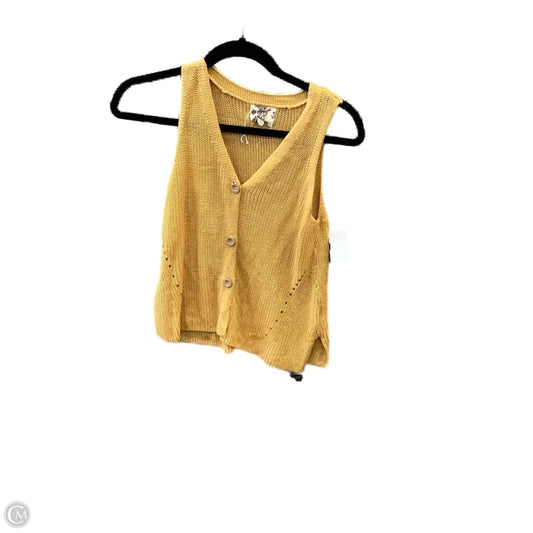 Top Sleeveless By Hippie Rose In Yellow, Size: S
