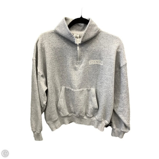 Sweatshirt Collar By Pink In Grey, Size: S