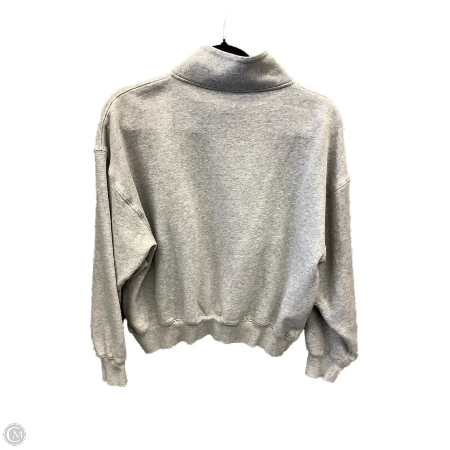 Sweatshirt Collar By Pink In Grey, Size: S