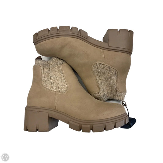 Boots Ankle Heels By Mia In Beige, Size: 8.5