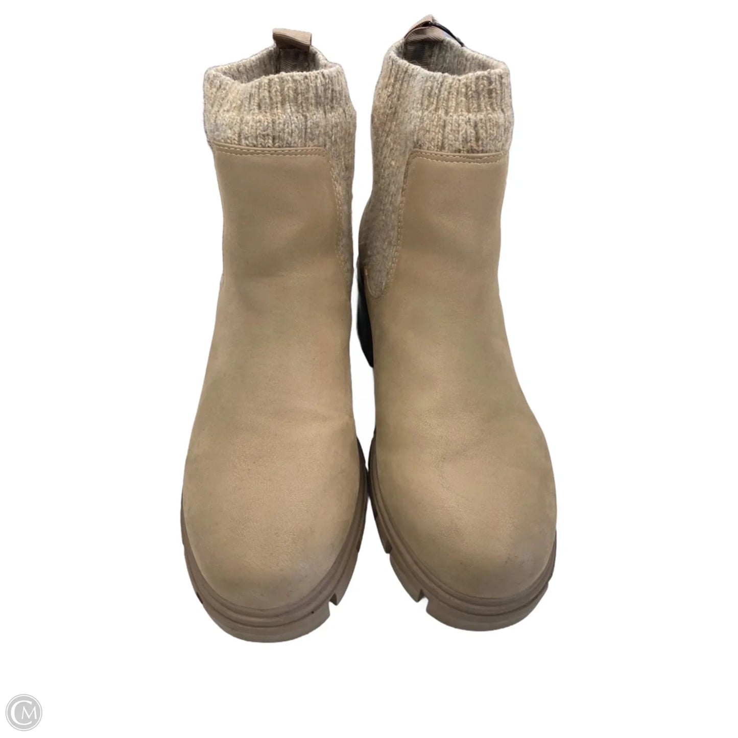 Boots Ankle Heels By Mia In Beige, Size: 8.5