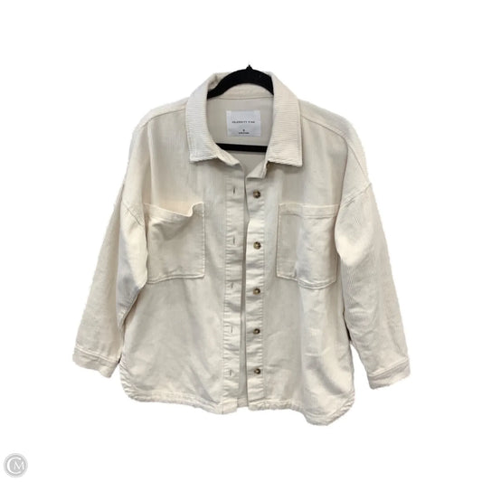 Jacket Fleece By Celebrity Pink In White, Size: S