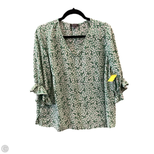 Top Long Sleeve By Well Worn In Green, Size: Xxl